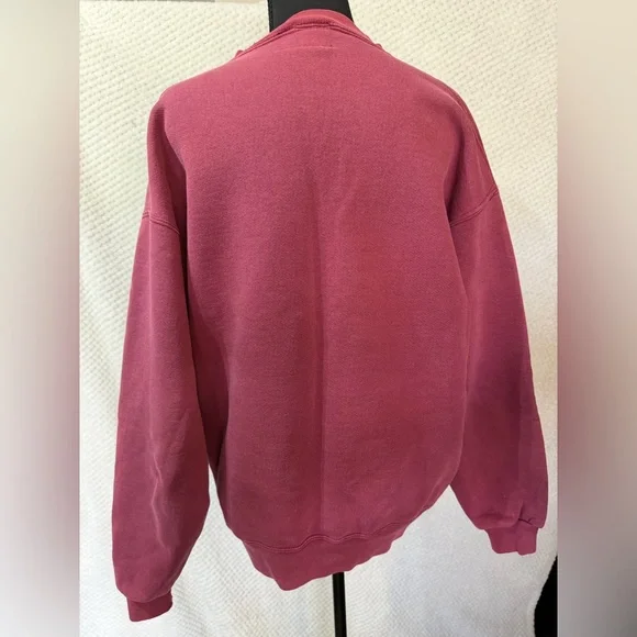 Vintage 2000s Nike Burgundy 'Just Do It' Sweatshirt - Picture 4 of 5